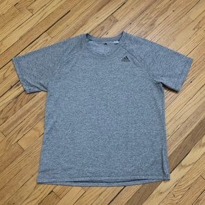 Gray Size L Adidas Workout Tee